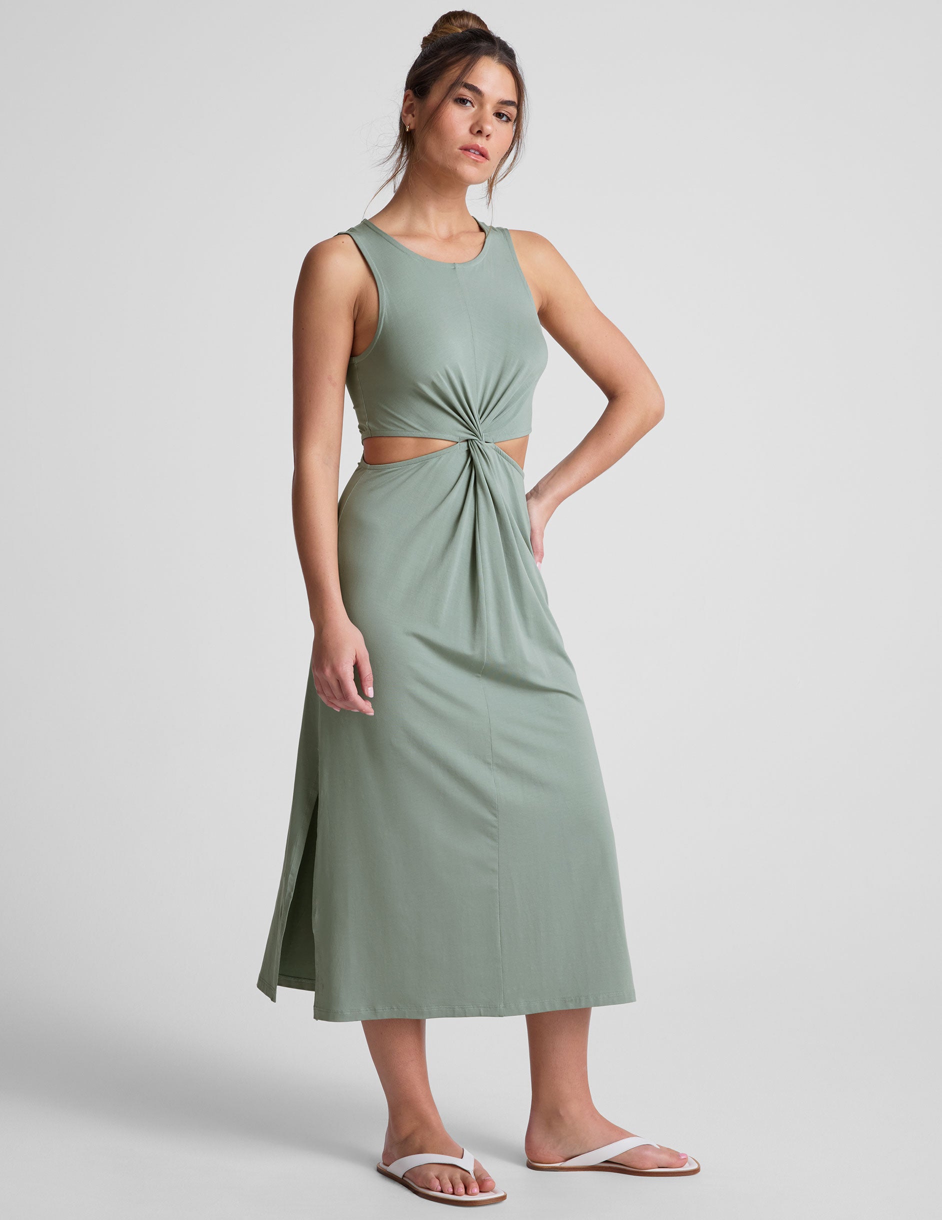 Around The World Front Twist Dress